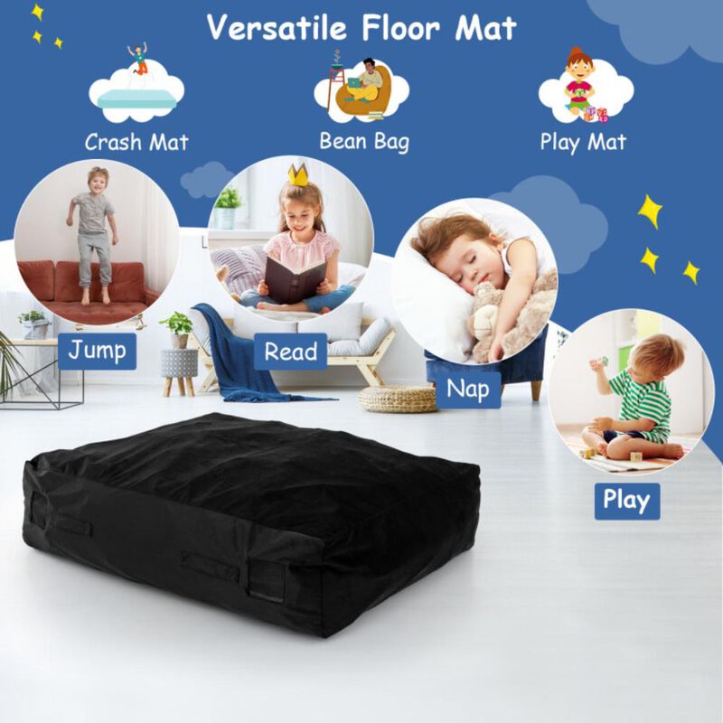 Hivvago Crash Pad Sensory Mat with Foam Blocks and Washable Cover