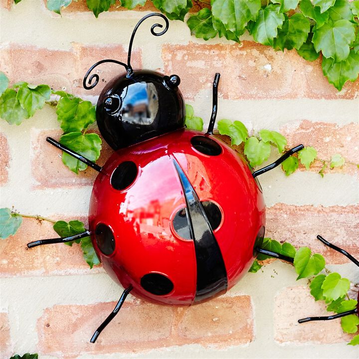 Wall-Mountable Ladybug Decorations (Set of 6) For Outdoor D&eacute;cor