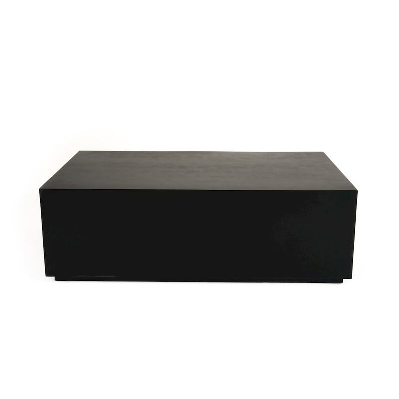 Modrest Fresno - Modern Black Concrete Coffee Table