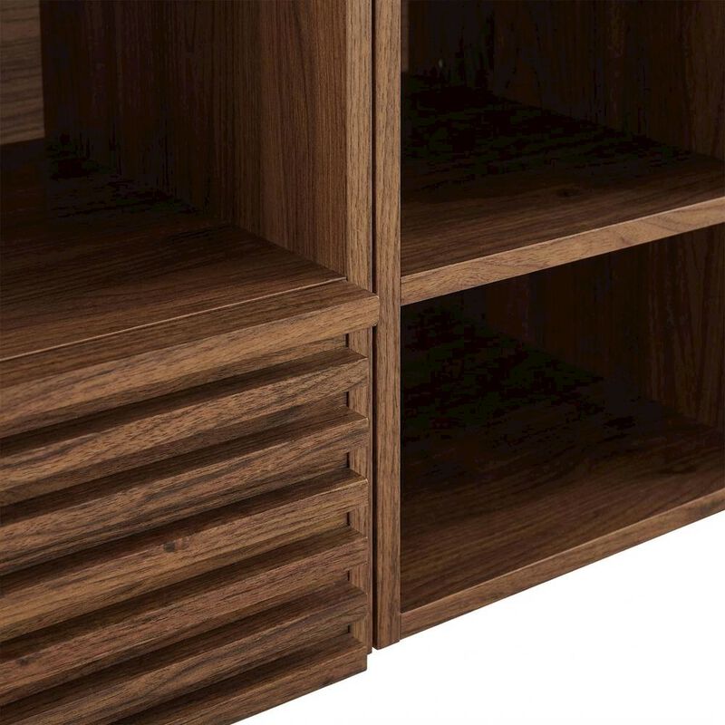 Walnut White 62-Inch Wall-Mount Double Sink Bathroom Vanity image number 6