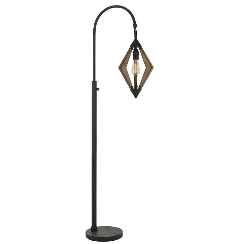 HomeRoots 67" Black Traditional Shaped Floor Lamp image number 2