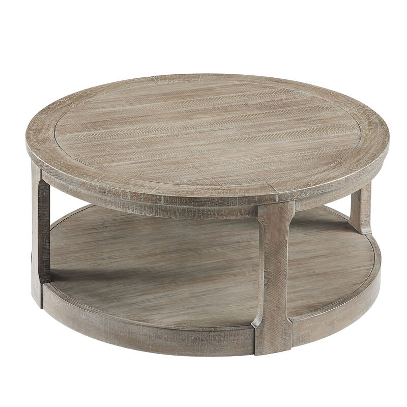 Votnix 2‑Tier Round Coffee Table image number 8