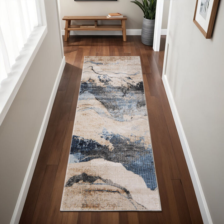 HomeRoots Abstract Runner Rug