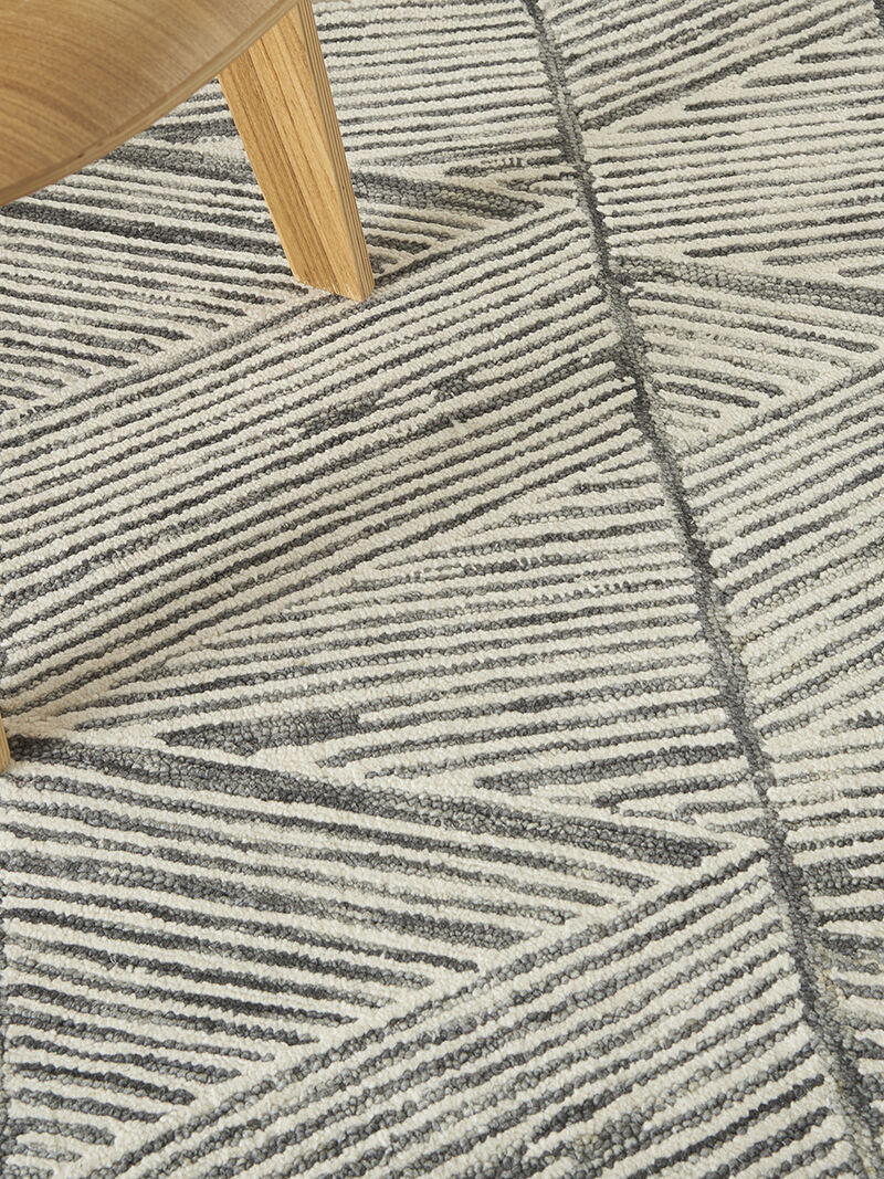 Colorado CLR01 Gray/White 3'9" x 5'9" Rug