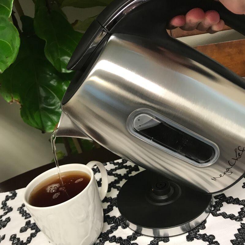 MegaChef 1.2Lt. Stainless Steel Electric Tea Kettle