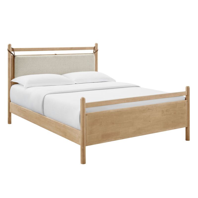 Leni King Size Wood Platform Bed Frame image number 0