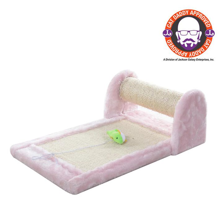 Armarkat Rolling Real Wood Cat Scratcher Toy, Sisal Scratching Board For Cats Training