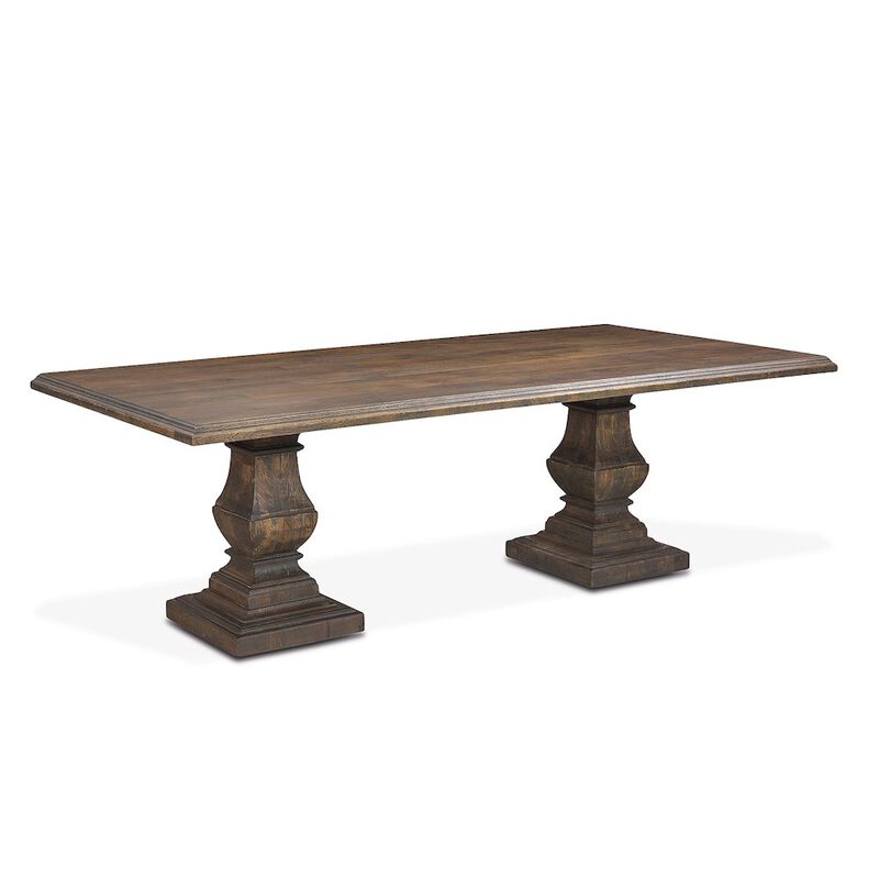 World Interiors Toulon 84 Dining Table in Weathered Mango