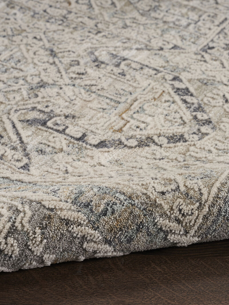 Lynx LNX01 Ivory/Gray/Blue 7'10" x 10'1" Rug