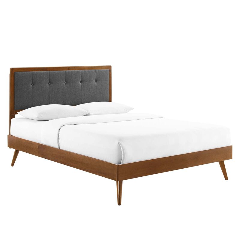 Modway - Willow Full Wood Platform Bed with Splayed Legs image number 1