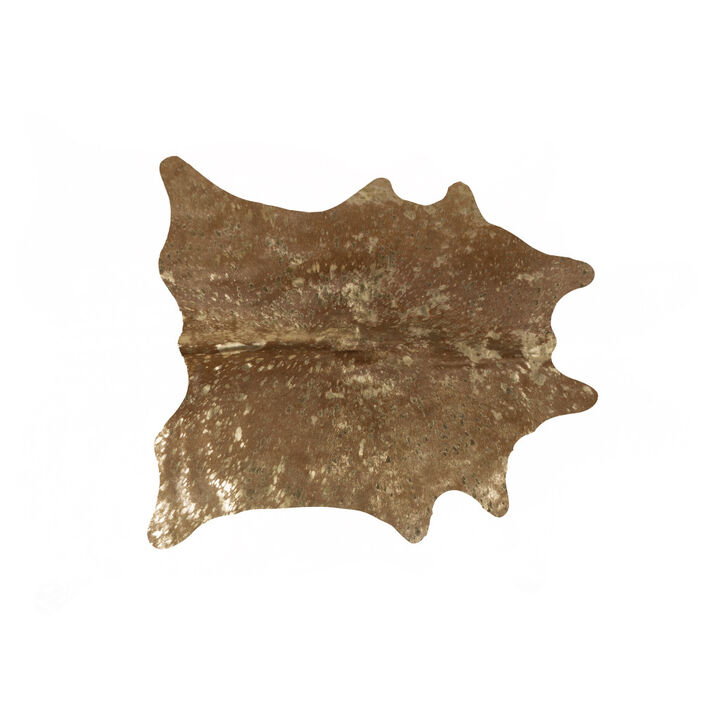 HomeRoots Cowhide Hand Knotted Area Rug