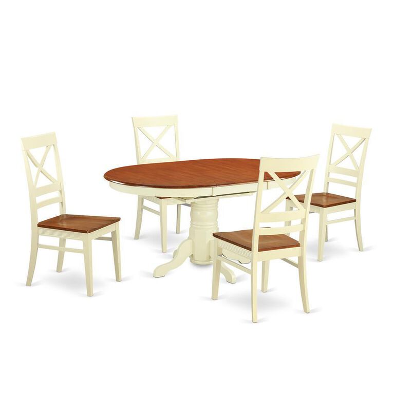 5 PC Table and chair set - Dining Table and 4 Kitchen Dining Chairs