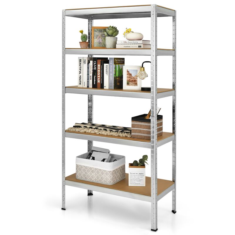 Heavy Duty 5-Tier Steel Storage Shelving Unit &ndash; Adjustable Garage & Warehouse Rack
