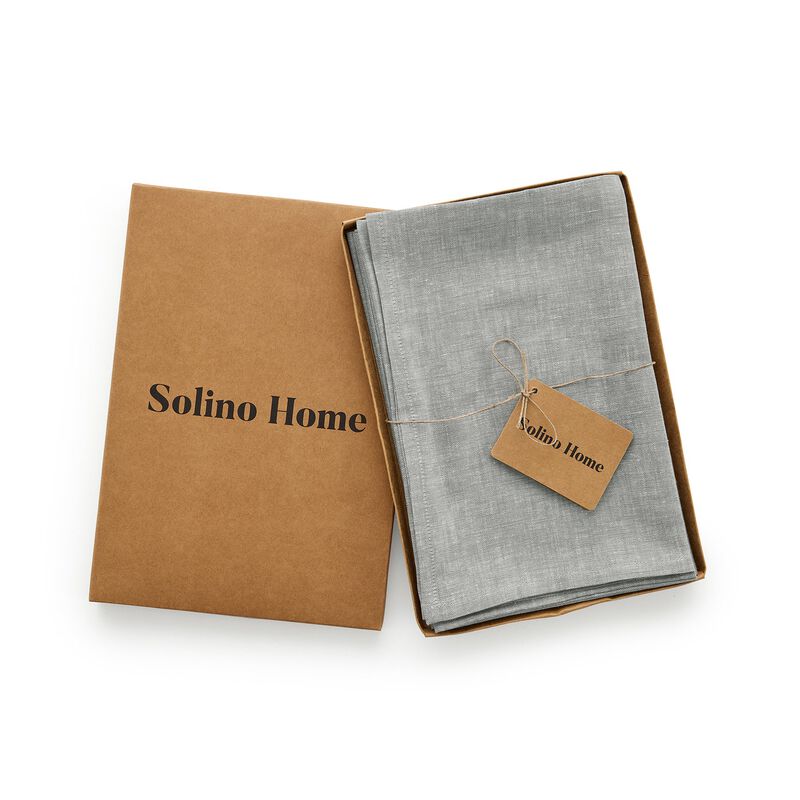 Solino Home 100% Pure Linen Dinner Napkins 20 x 20 Inch Set of 4 | Athena image number 3