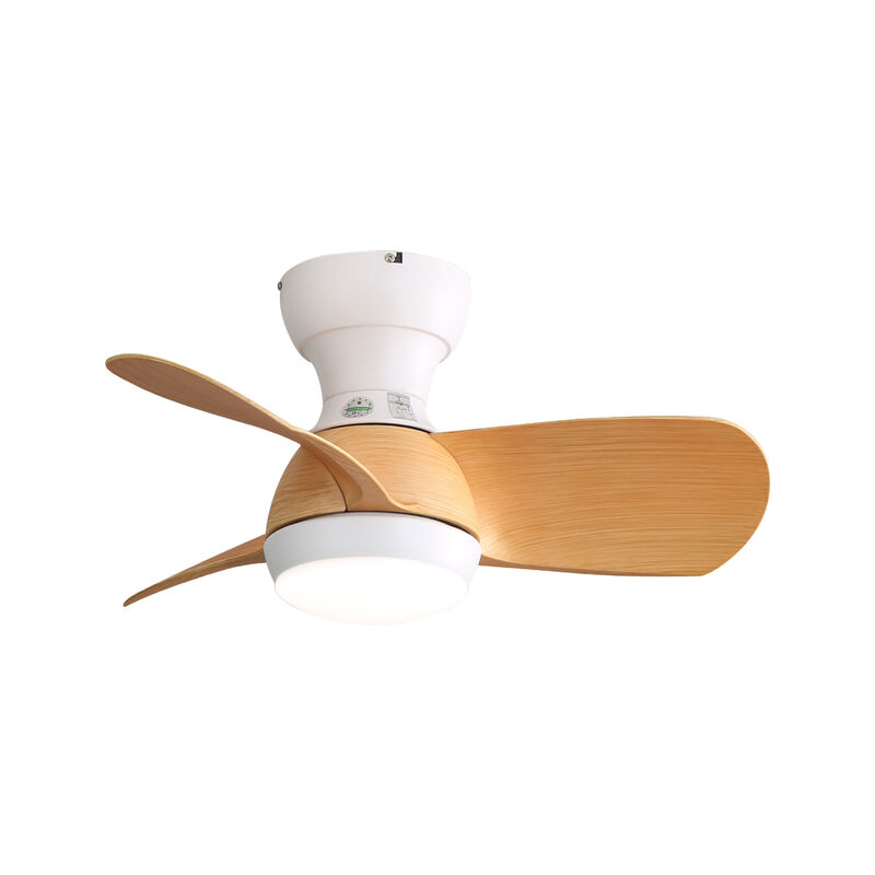 ELEMENT ACE 52 Inch Indoor Ceiling Fan With Dimmable LED Light 3 Solid Wood Blades Remote Control Reversible DC Motor image number 0