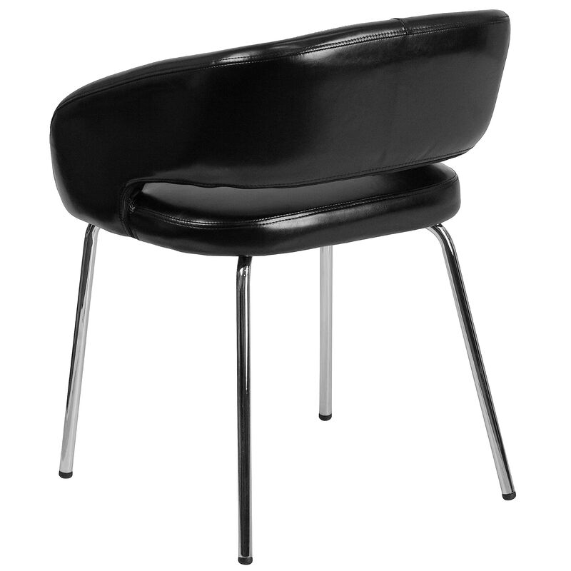 Flash Furniture Fusion Series Contemporary Black LeatherSoft Side Reception Chair