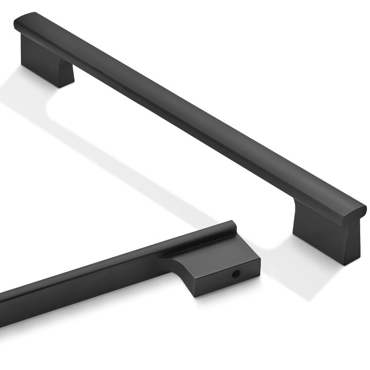 Amasideca 10 Pack Matte Black Cabinet Pulls 7-1/2 Inch Hole Centers Kitchen Cabinet Handles Black Drawer Pulls Cabinet Hardware