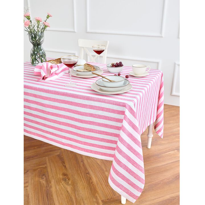 Linen Tablecloth - Sorrento Stripe