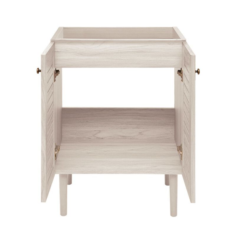Bron 24" Freestanding Bathroom Vanity Cabinet without Top in White Oak image number 3