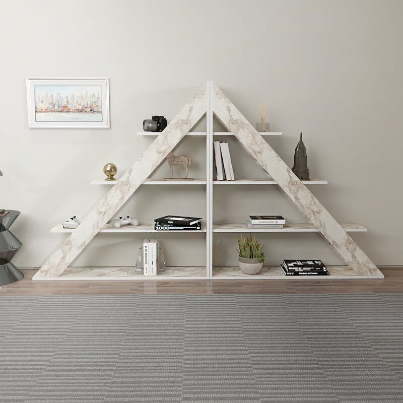 Decorotika Pisagor Bookcase Ephesus Marble