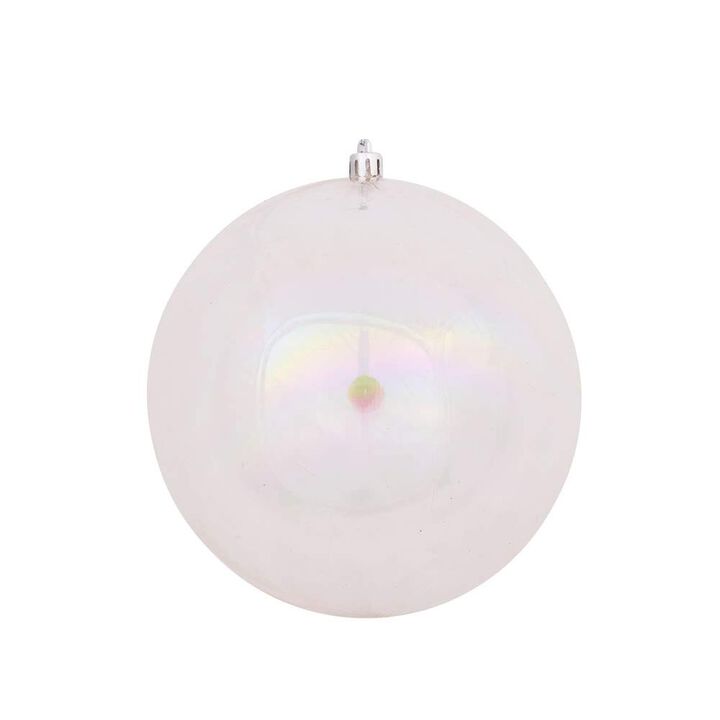 24ct Clear Iridescent Shatterproof Christmas Ball Ornaments 2.4" (60mm)