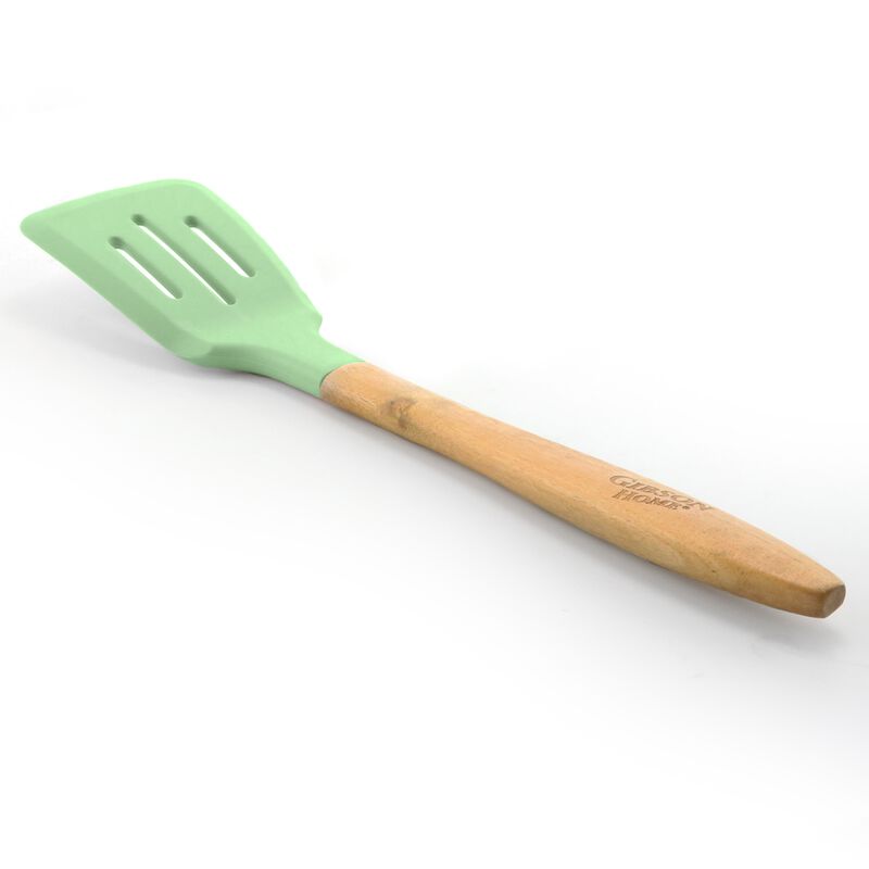 Gibson Home Plaza Cafe 7 Piece Essential Core Aluminum Cookware Set in Mint