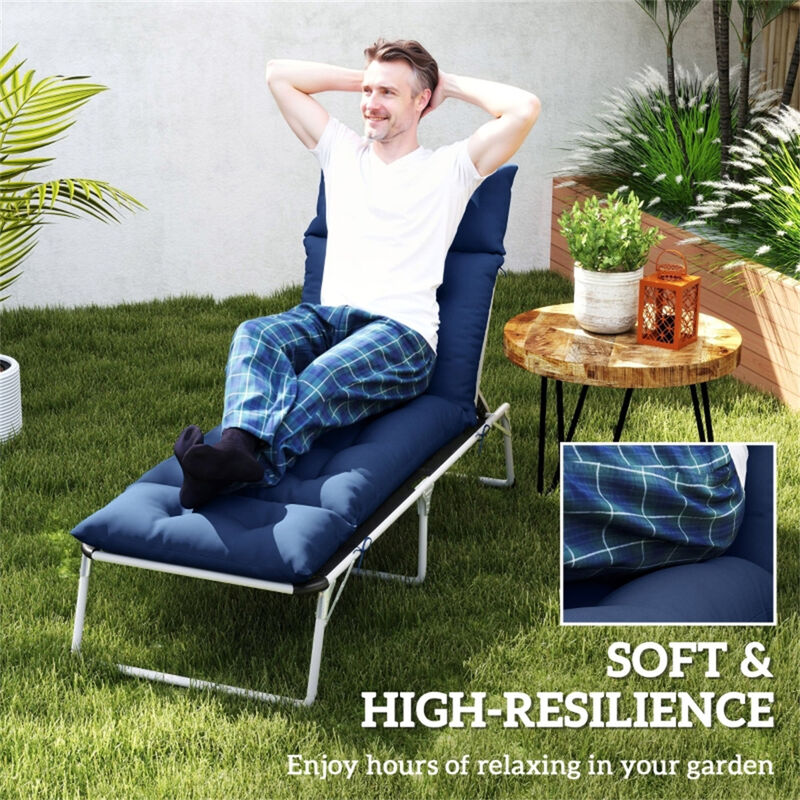 Soft lounge chair cushion for added comfort &ndash; perfect for indoor and outdoor use image number 4