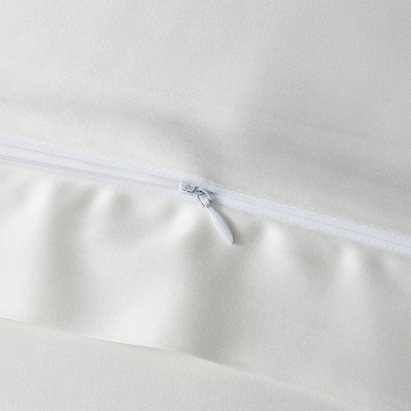 High Shine White Euro Sham image number 1