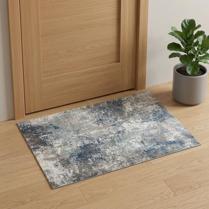 HomeRoots Abstract Power Loom Area Rug