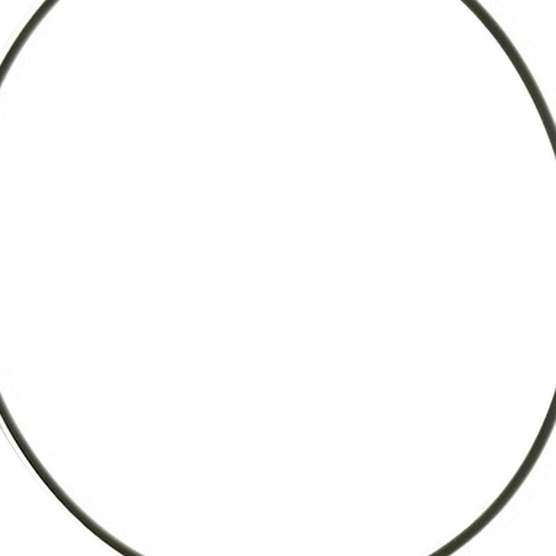 Sine 21 Inch Table Lamp, Modern Circle Ring LED, Sleek Black Metal Base - Benzara