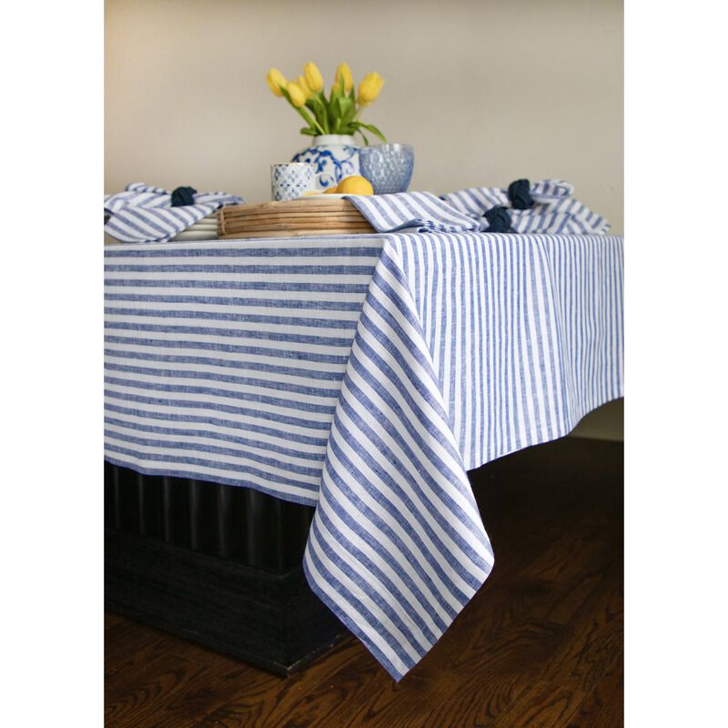 Linen Tablecloth - Amalfi Stripe