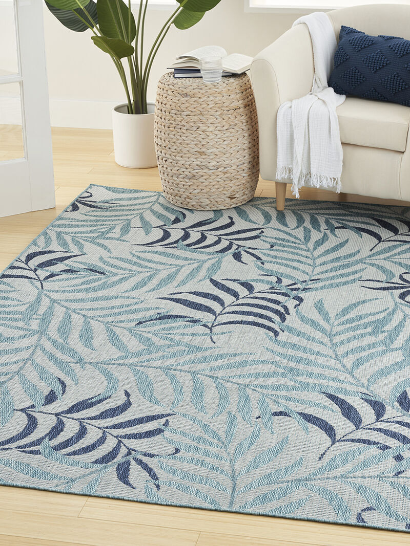 Garden Oasis GOA01 Blue 4' x 6' Rug