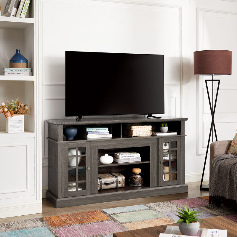 Merax Classic TV Stand for TVs up to 65 Inch with Storage & Cable Management