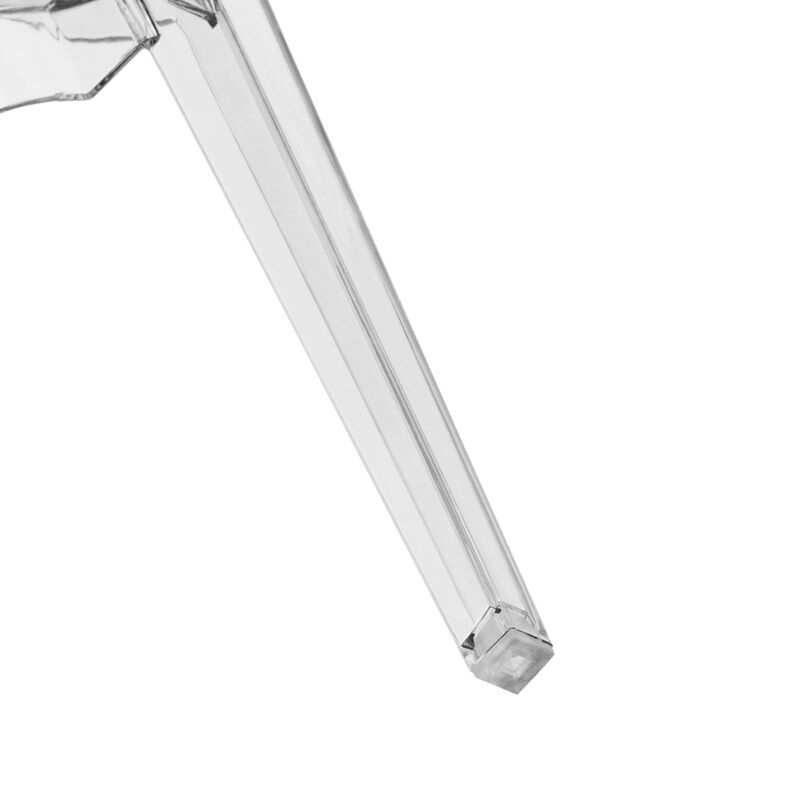 LeisureMod Carroll Modern Acrylic Dining Side Chair Set of 2