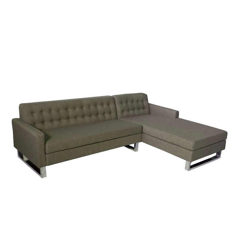 Pangea Home Sloan Right Arm Facing Brown