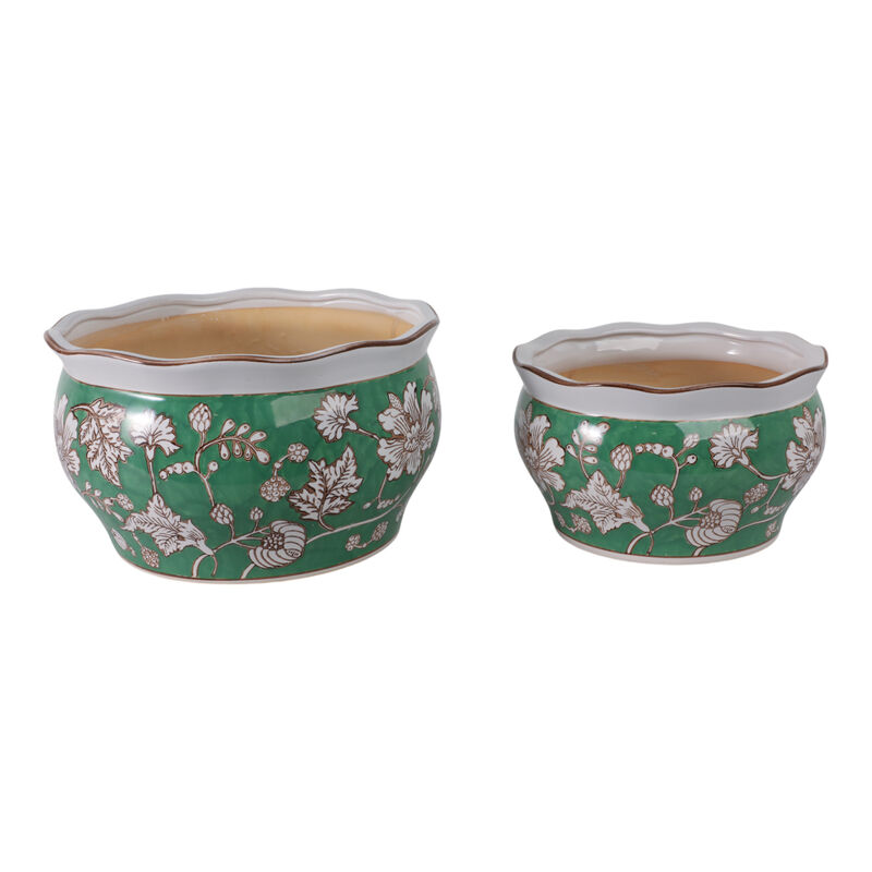S/2 Chinoiserie Vines Planters image number 2