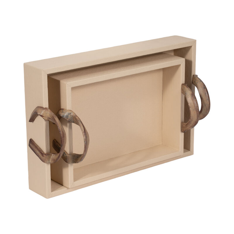 S/2 14/18" Forged Handle Trays image number 4