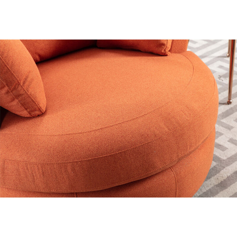Modern Akili swivel accent chair barrel chair for hotel living room / Modern leisure chair