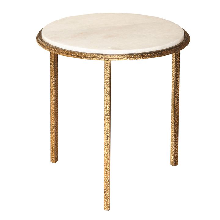 Hammered Gold Table