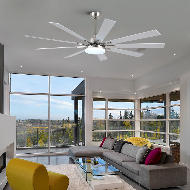 ELEMENT ACE Smart Ceiling Fan with Integrated LED Lighting and Remote Control image number 4