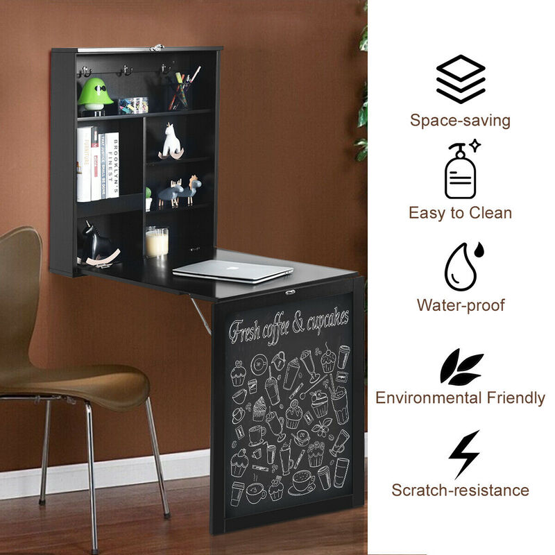 Convertible Wall Mounted Table with A Chalkboard image number 5