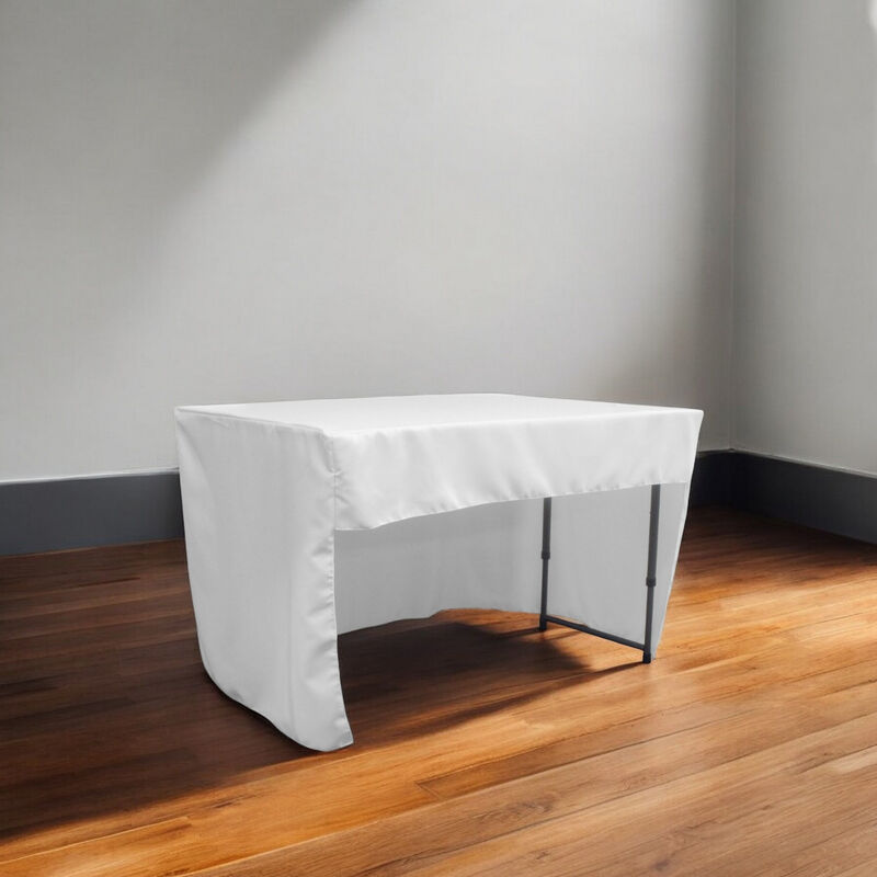 Polyester Poplin Open Back Tablecloth 48x30x30 Inch for Display Tables image number 1