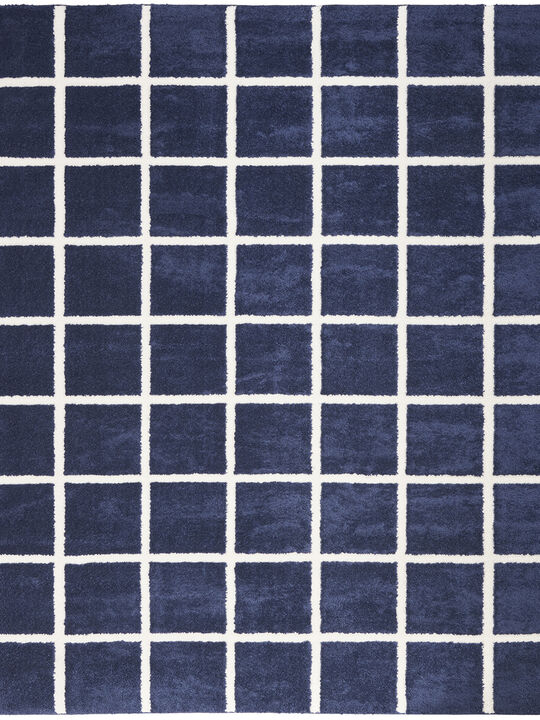 West End Ave WTE01 Navy/Ivory 9' x 12' Rug