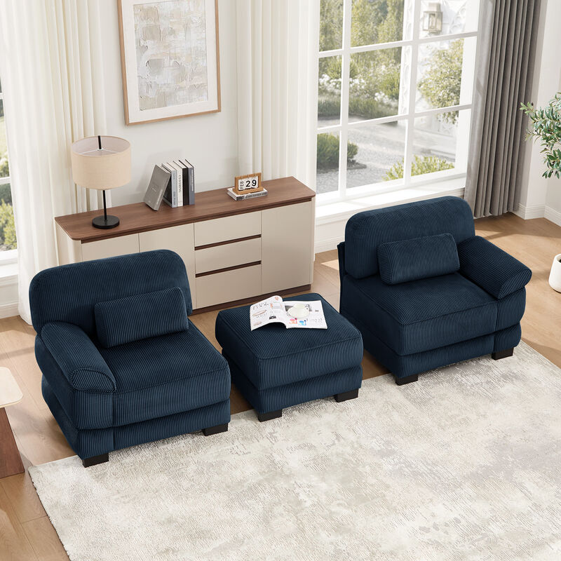 Rongir 2-Seater Sofa with Ottoman image number 2