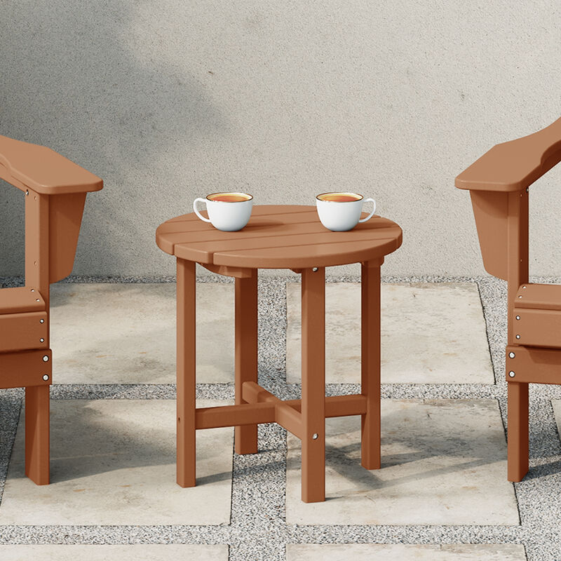 WestinTrends Adirondack Round Outdoor Side Table