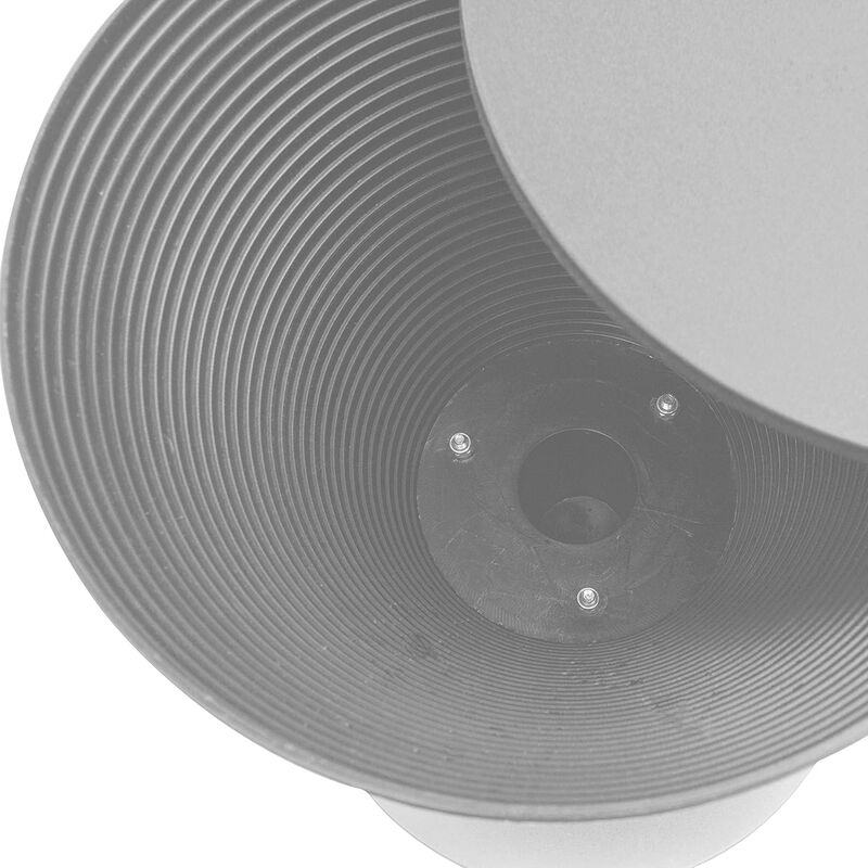 LeisureMod Modern ABS Shell Ribbed Hourglass Accent Drum Side Table with Removable Lid for Storage Indoor and Outdoor Use