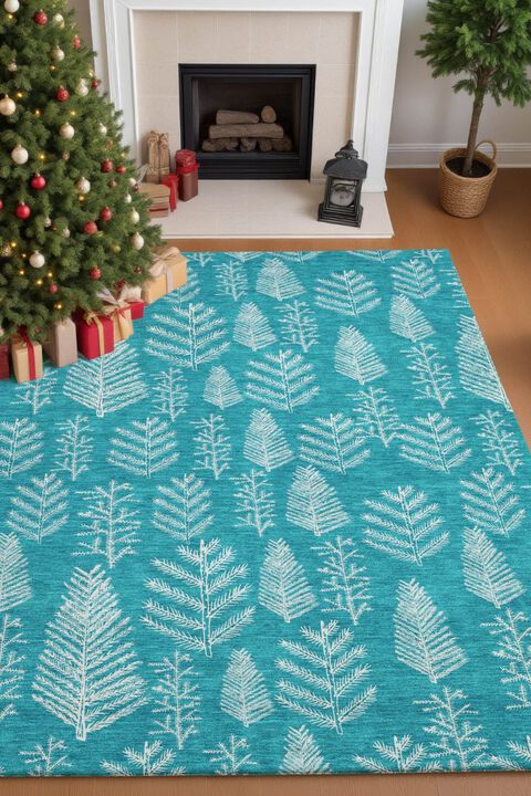 Merry & Bright MY21 Teal 9' x 12' Rug