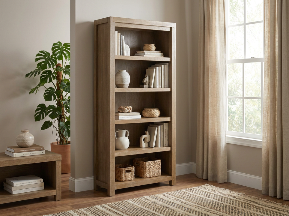 Plum Creek Bookcase in Sierra Brown