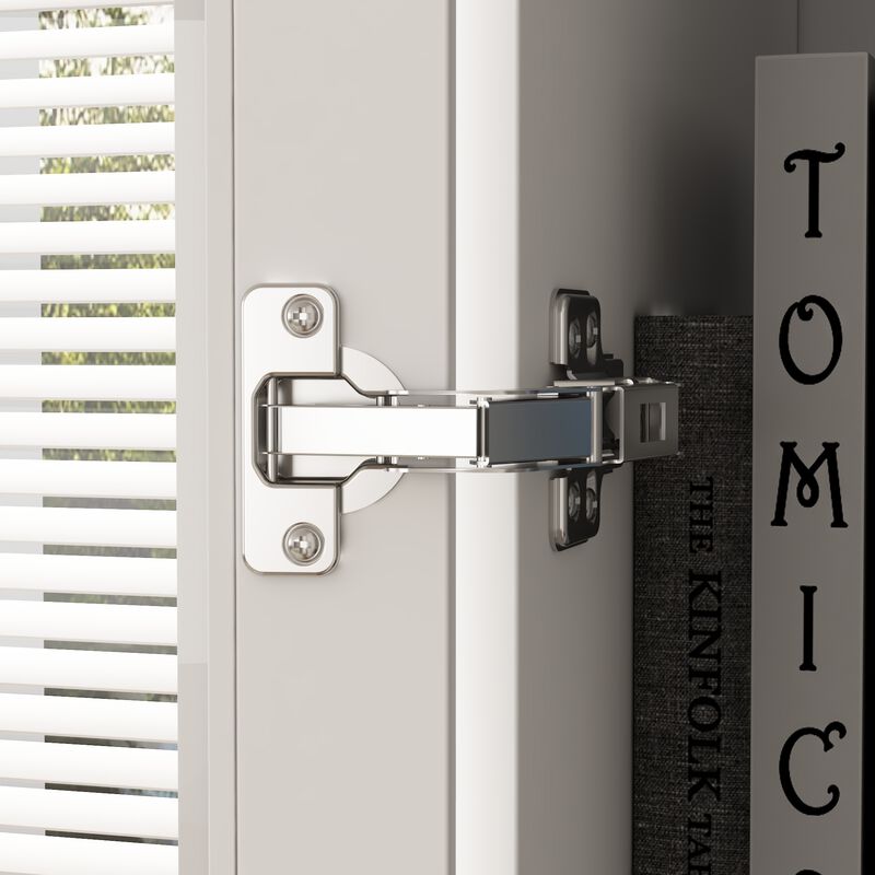 FUFU&GAGA White Mdf 5-Shelf Corner Bookcase with Doors (31.5-in W x 78.9-in H x 31.5-in D), White