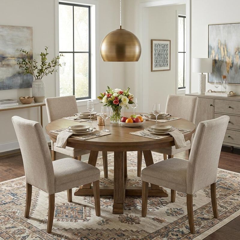 HomeRoots Latitude 1-Light Hand Painted Antique Gold Pendant With Gold Interior Shade image number 1